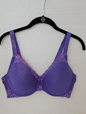 Natori | NWOT Women's Purple Feathers Full Figure Contour Underwire Bra 40D